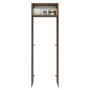 Ver imagem 4 de Porta-Geladeira 73 cm 1 Porta Basculante Rustic/Cinza Lux Madesa Rustic/Cinza