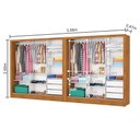 Ver imagem 5 de Closet Casal Duplo Dubai 06 Portas 06 Gavetas com Espelho Plus Carioca Móveis