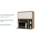 Ver imagem 2 de Armário Aéreo 80 Cm Nicho Micro Conjuntougado E Nicho