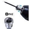 Kit 11 Pçs Bits Philips Ph2 25mm Limitador Parafuso Drywall - 6