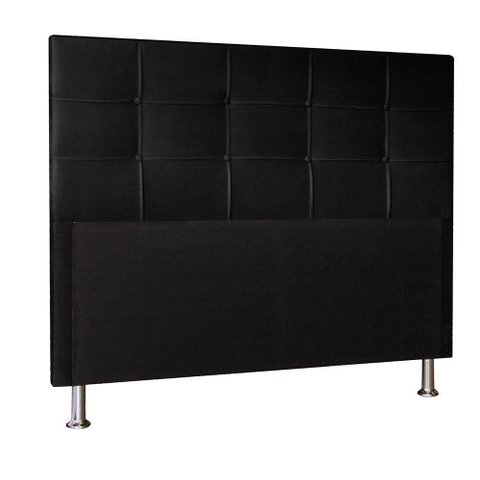 Cabeceira Casal 1,95m Roma Suede Preto