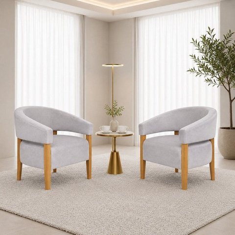 Kit com 02 Poltronas Belleve Premium