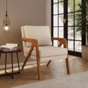 Ver imagem 2 de Poltrona Decorativa Sala de Estar Escritório Recepção Mona:bouclé Bege