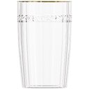 Ver imagem 3 de Jogo de Copos de Cristal Transparente Fio de Ouro Imperial 370ml 6 Peças - Lyor