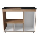 Ver imagem 3 de Balcao para Cooktop 5 Bocas 3p 114 Cm Ana Savana Off White Mobbs