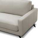 Ver imagem 4 de Sofá 3 Lugares para Sala de Estar Living Industrial 210cm Trento L06 Couro Off White - Lyam Decor