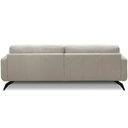 Ver imagem 5 de Sofá 3 Lugares para Sala de Estar Living Industrial 210cm Trento L06 Couro Off White - Lyam Decor