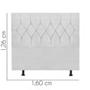 Ver imagem 3 de Cabeceira Estofada Istambul Capitonê 160cm Queen Size Box Quarto Suede Branco - Gat Magazine
