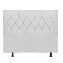 Ver imagem 2 de Cabeceira Estofada Istambul Capitonê 160cm Queen Size Box Quarto Suede Branco - Gat Magazine