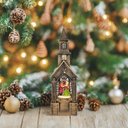 Ver imagem 2 de Lanterna Decorativa Igrejinha com Coral e Led - 27cm
