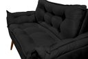Ver imagem 4 de Sofá 2 Lugares Namoradeira Opala Decorativa - V8 Decor:preto