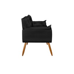Sofá 2 Lugares Namoradeira Opala Decorativa - V8 Decor:preto - 5