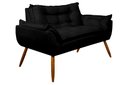 Ver imagem 2 de Sofá 2 Lugares Namoradeira Opala Decorativa - V8 Decor:preto