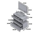 Ver imagem 3 de Conjunto Safira 80 Gabinete para Banheiro com Cuba e Espelheira