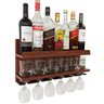 Barzinho de Parede - 54x26 com Porta Taças - Imbuia - 2