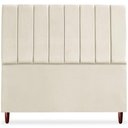 Ver imagem 3 de Cabeceira Queen 160cm Arlla Suede Bege Rm Bege
