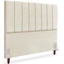 Ver imagem 1 de Cabeceira Queen 160cm Arlla Suede Bege Rm Bege
