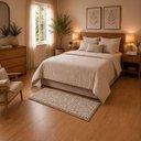 Ver imagem 2 de Tapete para Quarto Milano Soft 0.50x1.00 Antiderrapante:Pérola