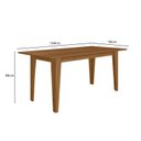 Ver imagem 2 de Mesa de Jantar Retangular 6 Lugares 160cm Liz Poliman Móveis