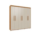 Ver imagem 2 de Guarda Roupa Casal 6 Portas 2 Gavetas Milão