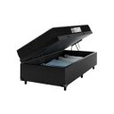 Ver imagem 3 de Cama Box Baú Solteiro + Colchão Smart D33 One Face - 88x188x61cm - Preto