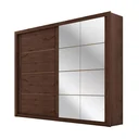 Ver imagem 3 de Guarda-Roupa Casal 8 Espelhos 2 Portas de Correr Essencial Espresso Móveis