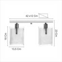 Ver imagem 4 de Lustre Plafon Calha de Vidro Duplo