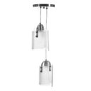 Ver imagem 2 de Lustre Pendente Calha De Vidro Duplo 1 Mt De Fio