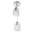 Ver imagem 3 de Lustre Pendente Calha De Vidro Duplo 1 Mt De Fio
