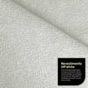 Ver imagem 3 de Kit Poltrona e Sofá Bloom 160cm 02 Lugares com Pés de Madeira Bouclê Off White - Desk Design