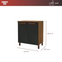 Ver imagem 4 de Balcão Monza 80cm - 2 Portas 1 Prateleira - Indekes