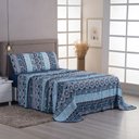 Ver imagem 3 de Jogo de Cama Lençol Sonho Bom King em Malha 4 Peças Marinho 100% Algodão