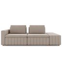 Ver imagem 5 de Sofá Ilha e Puff Sala Living 285cm Siesta M22 Veludo Bege - Mpozenato