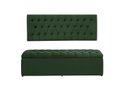 Ver imagem 1 de Kit Cabeceira e Calçadeira Imperatriz 138 cm Suede Verde