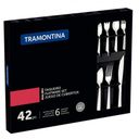 Ver imagem 3 de Faqueiro Tramontina Malibu 42 Peças Aço Inox Classic