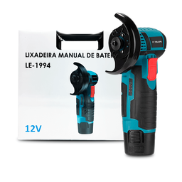 Lixadeira Esmerilhadeira Angular 12v com 2 Baterias Recarregável - 2