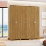 Guarda Roupas Noronha 6 Portas 100% Mdf Ideal para Ambientes Pequenos:nature - 1