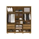 Ver imagem 4 de Guarda Roupas Noronha 6 Portas 100% Mdf Ideal para Ambientes Pequenos:nature