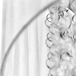 Lustre Pendente de Organza e Cristal Acrílico Manucrillic Branco - 4