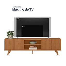 Rack Brazos para Tv até "75 4 Portas - Colibri - Freijo - 3