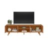 Rack Brazos para Tv até "75 4 Portas - Colibri - Freijo - 13