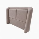 Ver imagem 6 de Cama Japonesa com Cabeceira Blind Seo Queen Veludo Nobre Avelã - Sallar Home
