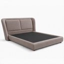 Ver imagem 2 de Cama Japonesa com Cabeceira Blind Seo Queen Veludo Nobre Avelã - Sallar Home