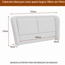 Ver imagem 4 de Cama Japonesa com Cabeceira Blind Seo Queen Veludo Nobre Avelã - Sallar Home