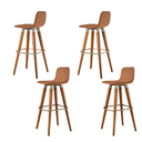 Ver imagem 5 de 4 Banquetas Altas Balcão Línea Unidecor Assento Terracota