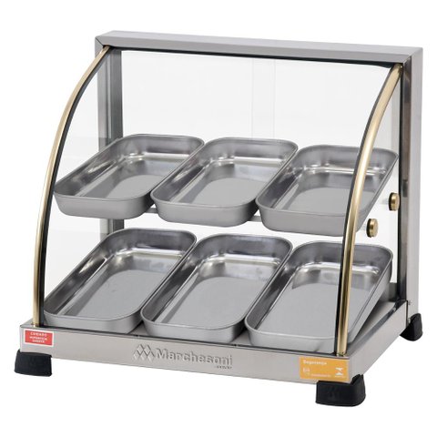 Estufa curva 06 bandeijas Dupla Marchesoni salgados 220 Volt