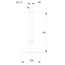 Ver imagem 5 de Kit Ducha Auto Limpante de Teto C/ Acabamento para Registro Monocomando Base Deca 4493 Preto Fosco