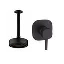 Ver imagem 1 de Kit Ducha Auto Limpante de Teto C/ Acabamento para Registro Monocomando Base Deca 4493 Preto Fosco