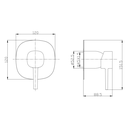 Ver imagem 6 de Kit Ducha Auto Limpante de Teto C/ Acabamento para Registro Monocomando Base Deca 4493 Preto Fosco