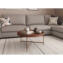 Ver imagem 3 de Mesa de Centro Décor 60cm em Couro Marrom Wisky - Móvebrinque